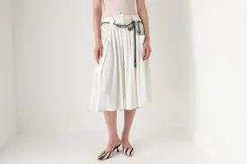 80s French Vintage Midi Skirt
