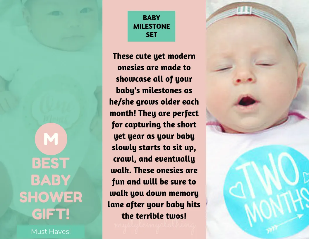 Baby Custom Monthly Onesies - Round Arrows