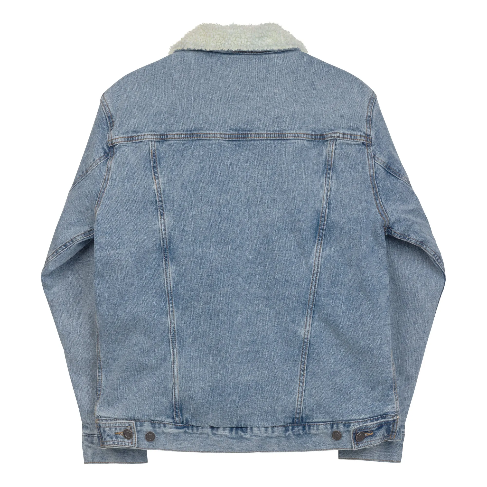 BE BRAVE Unisex Denim Sherpa Jacket
