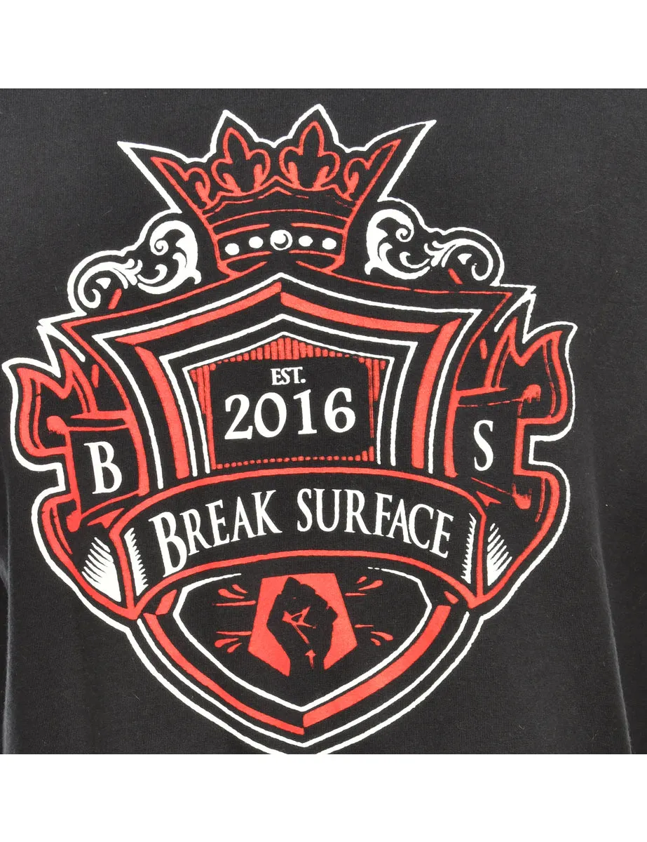 Break Surface Printed T-shirt - M
