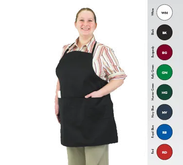 Chef Revival 601BAO-3-WH White Bib Apron