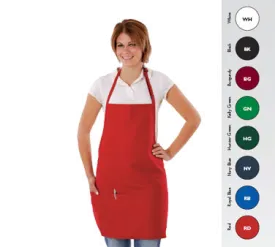 Chef Revival 612BAFH-WH White Bib Apron