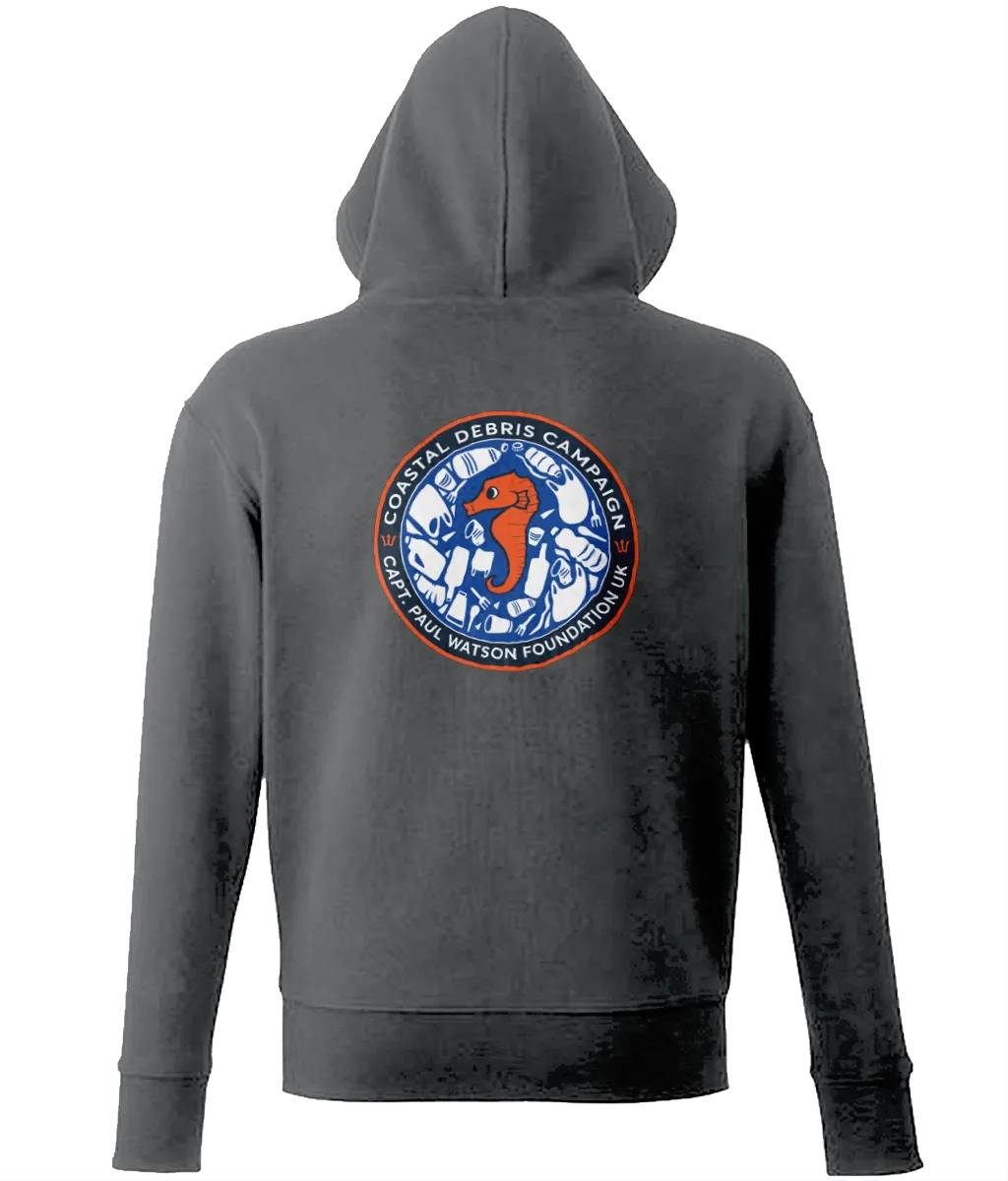 Coastal Debris Campaign Unisex Zip Hoodie