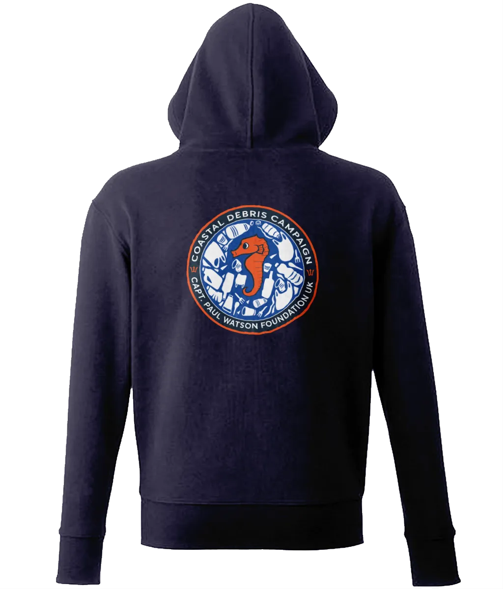 Coastal Debris Campaign Unisex Zip Hoodie