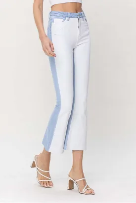 Color Block Flare Jean