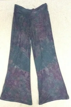 Dark Tie Dye Wide Legged Pants