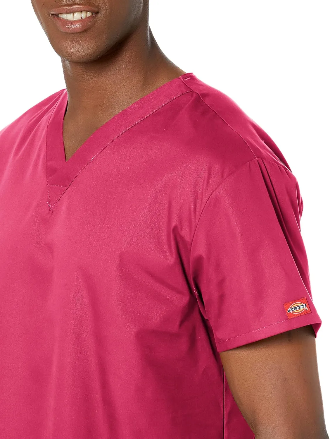 Dickies Women's V-Neck Scrub Top with 3 Pockets and Side Vents - 86706