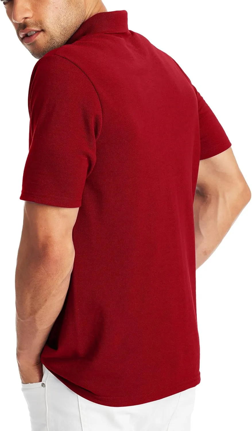 Hanes Men??s X-Temp Short Sleeve Polo Shirt, Midweight Men's Shirt