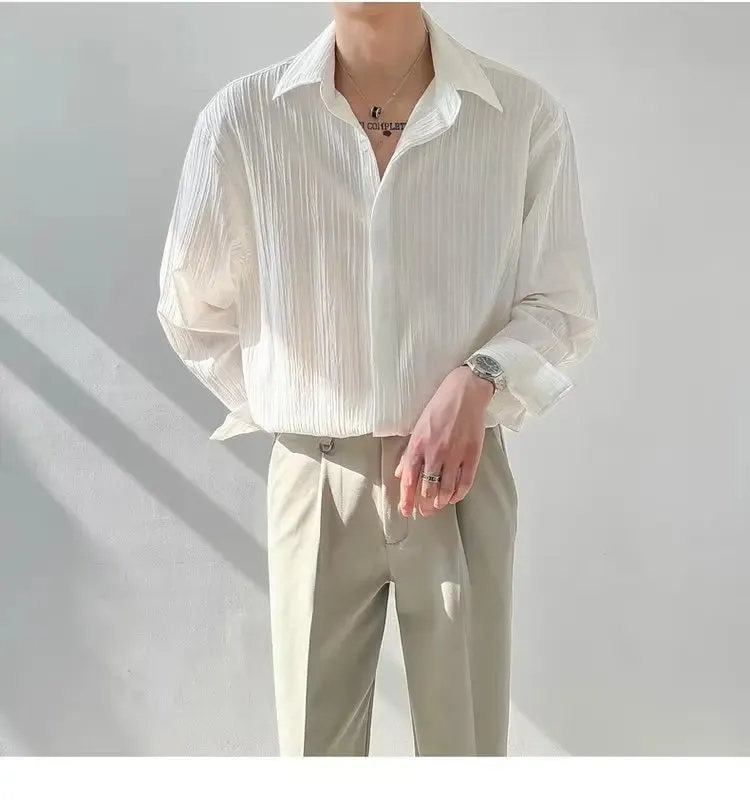 Mandarin Collared Apricot Shirt