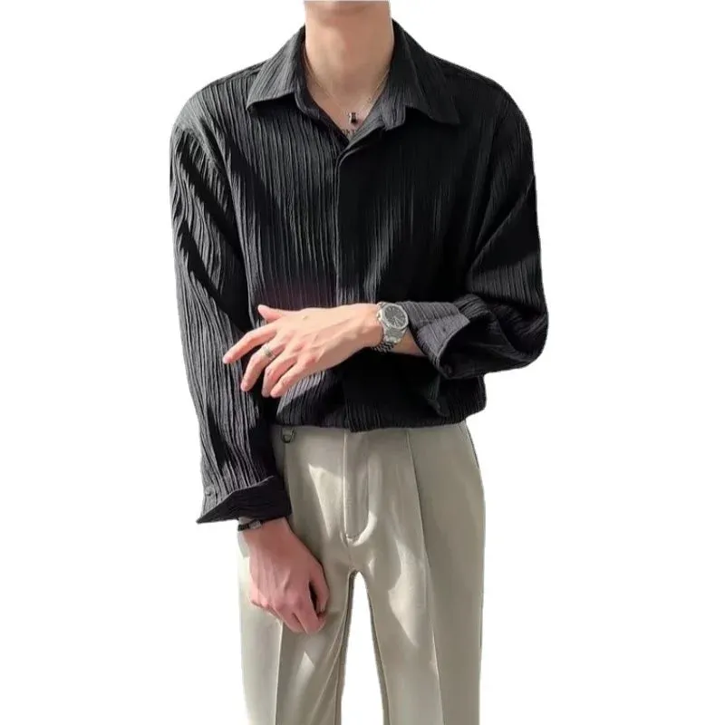 Mandarin Collared Apricot Shirt