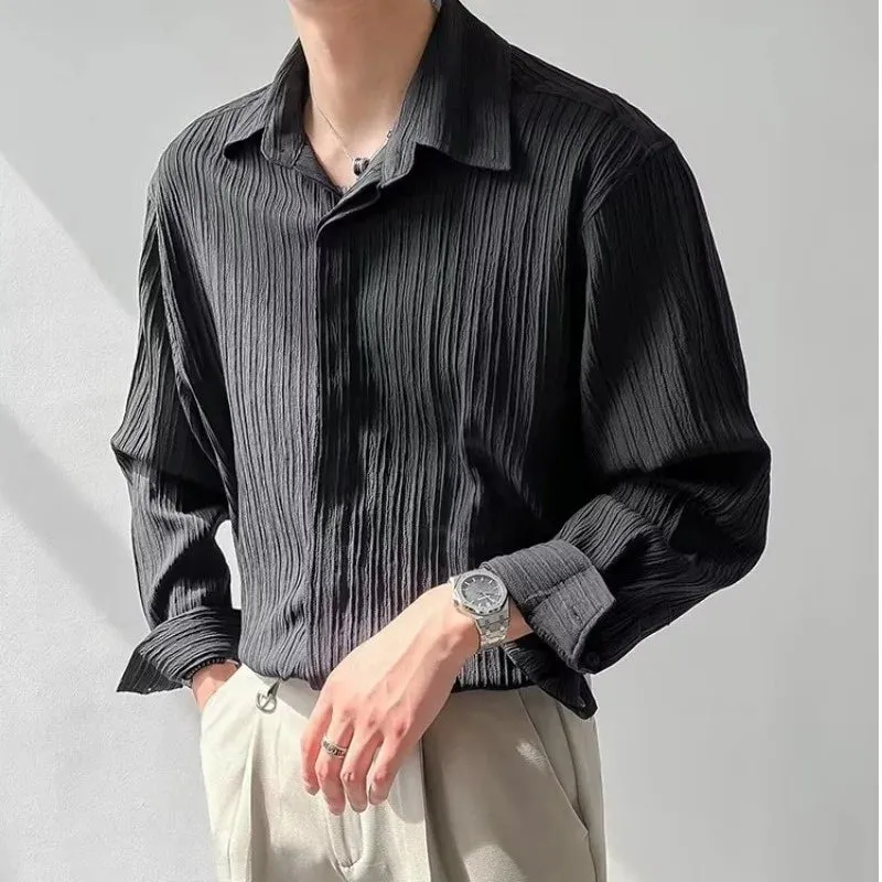 Mandarin Collared Apricot Shirt