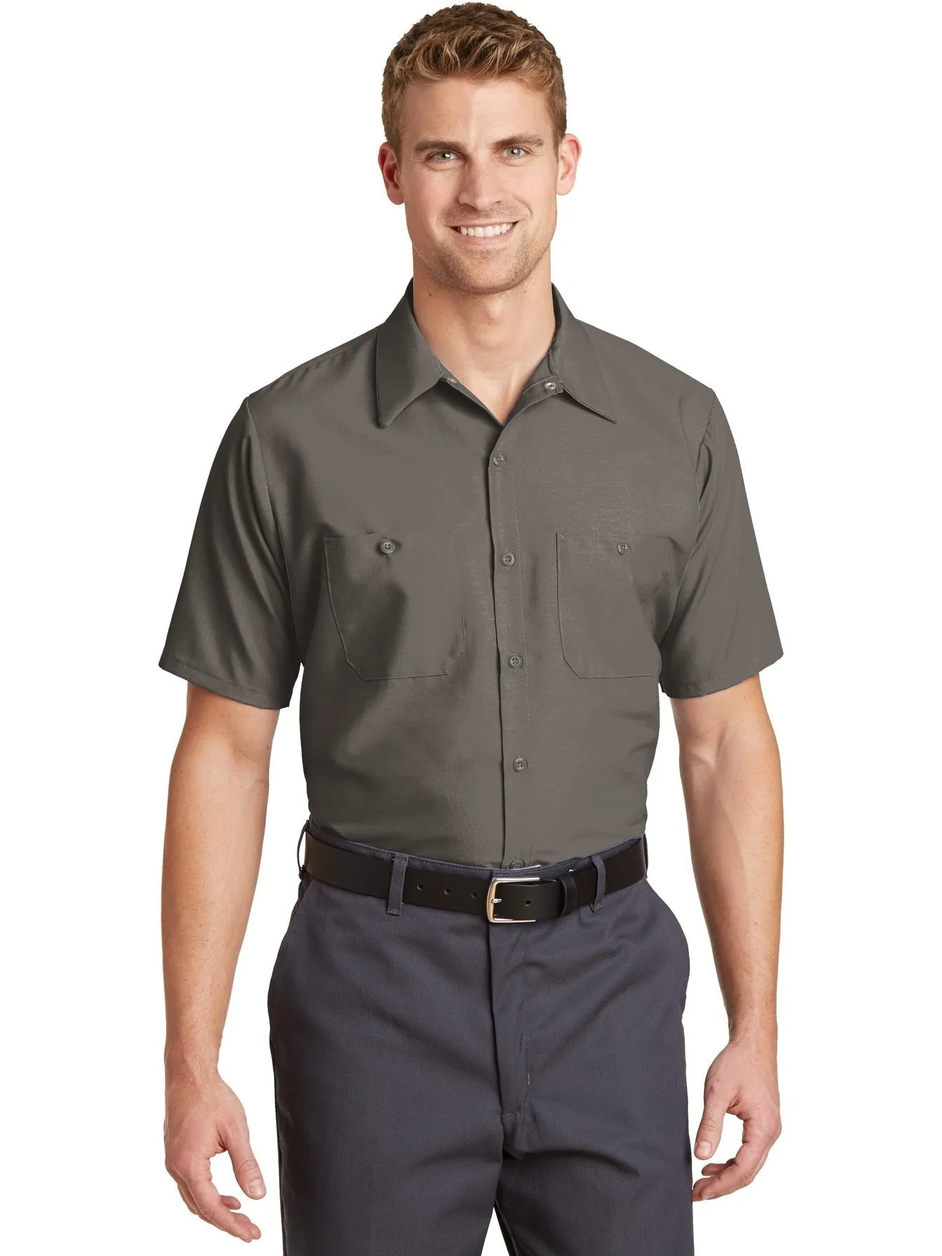 OUTLET-Red Kap Short Sleeve Industrial Work Shirt