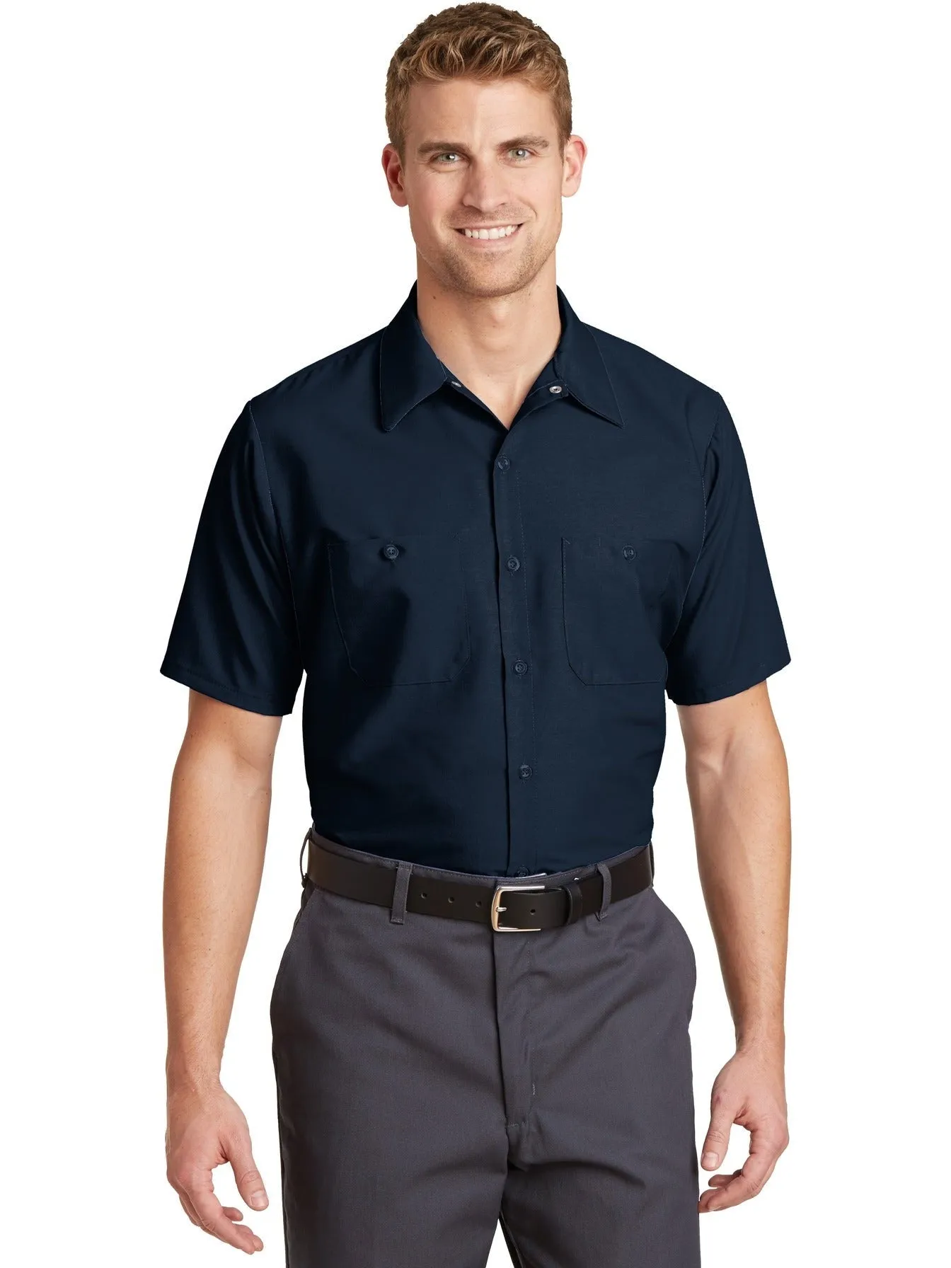 OUTLET-Red Kap Short Sleeve Industrial Work Shirt