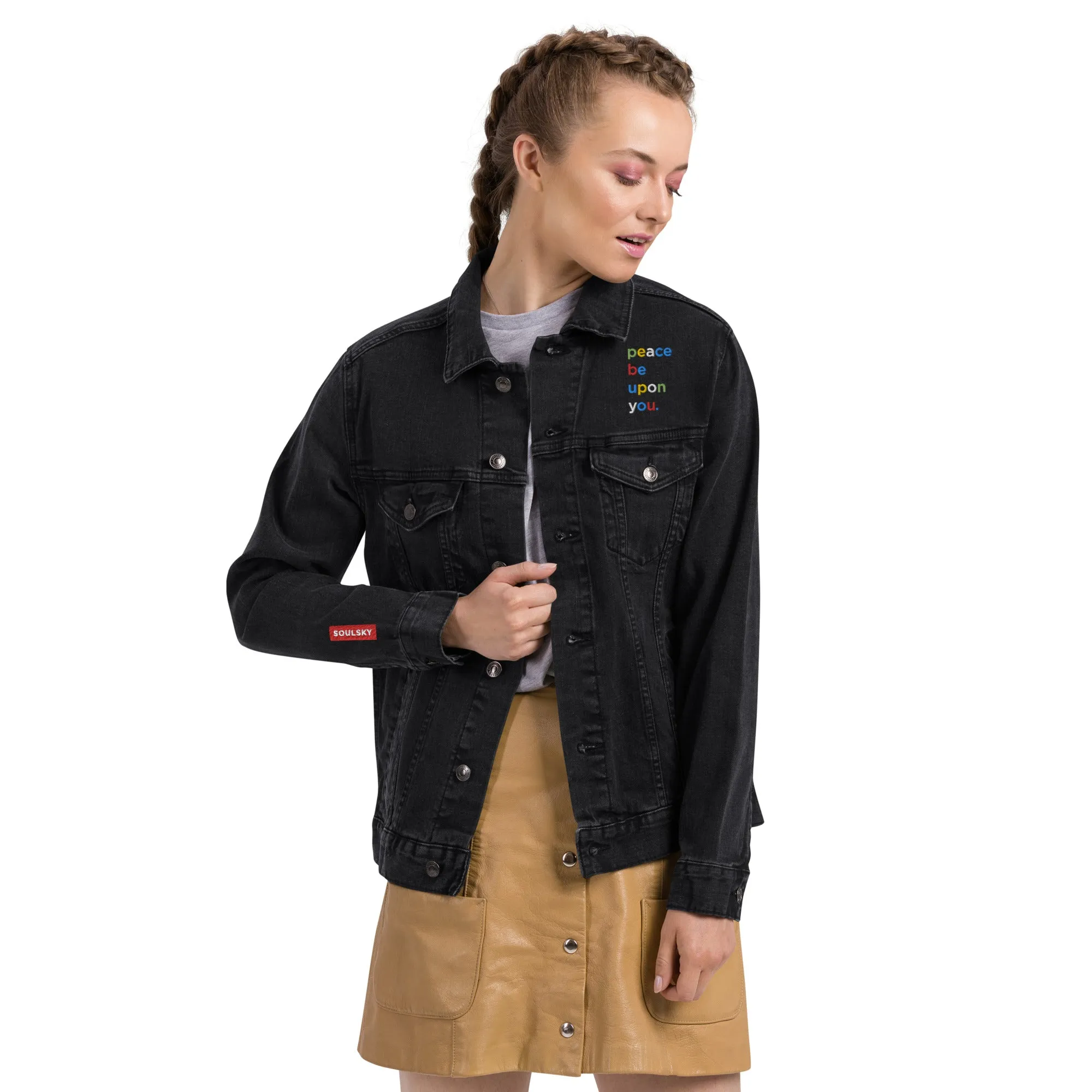 PEACE BE UPON YOU Unisex Denim Jacket