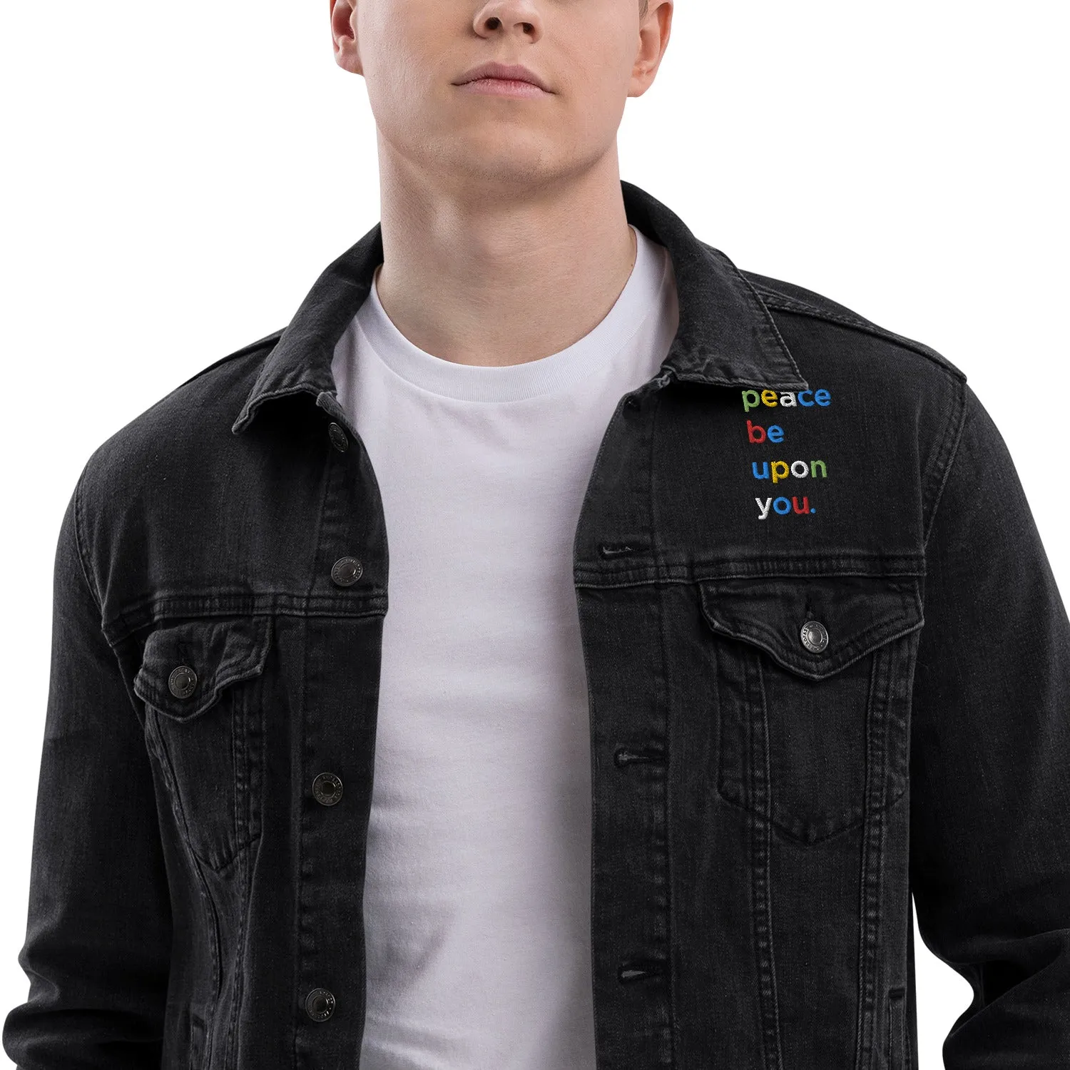 PEACE BE UPON YOU Unisex Denim Jacket