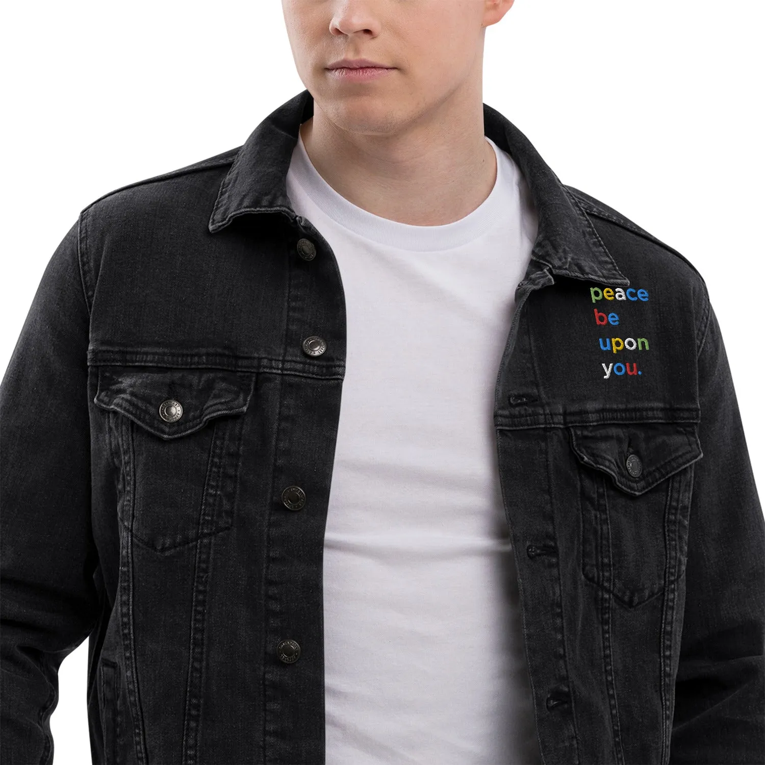 PEACE BE UPON YOU Unisex Denim Jacket