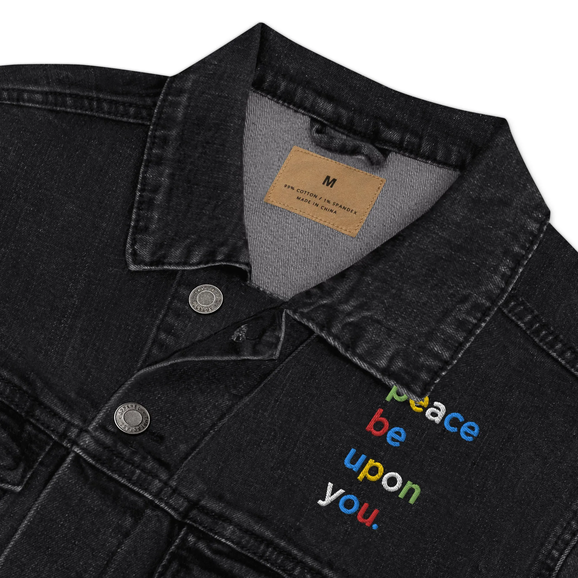 PEACE BE UPON YOU Unisex Denim Jacket
