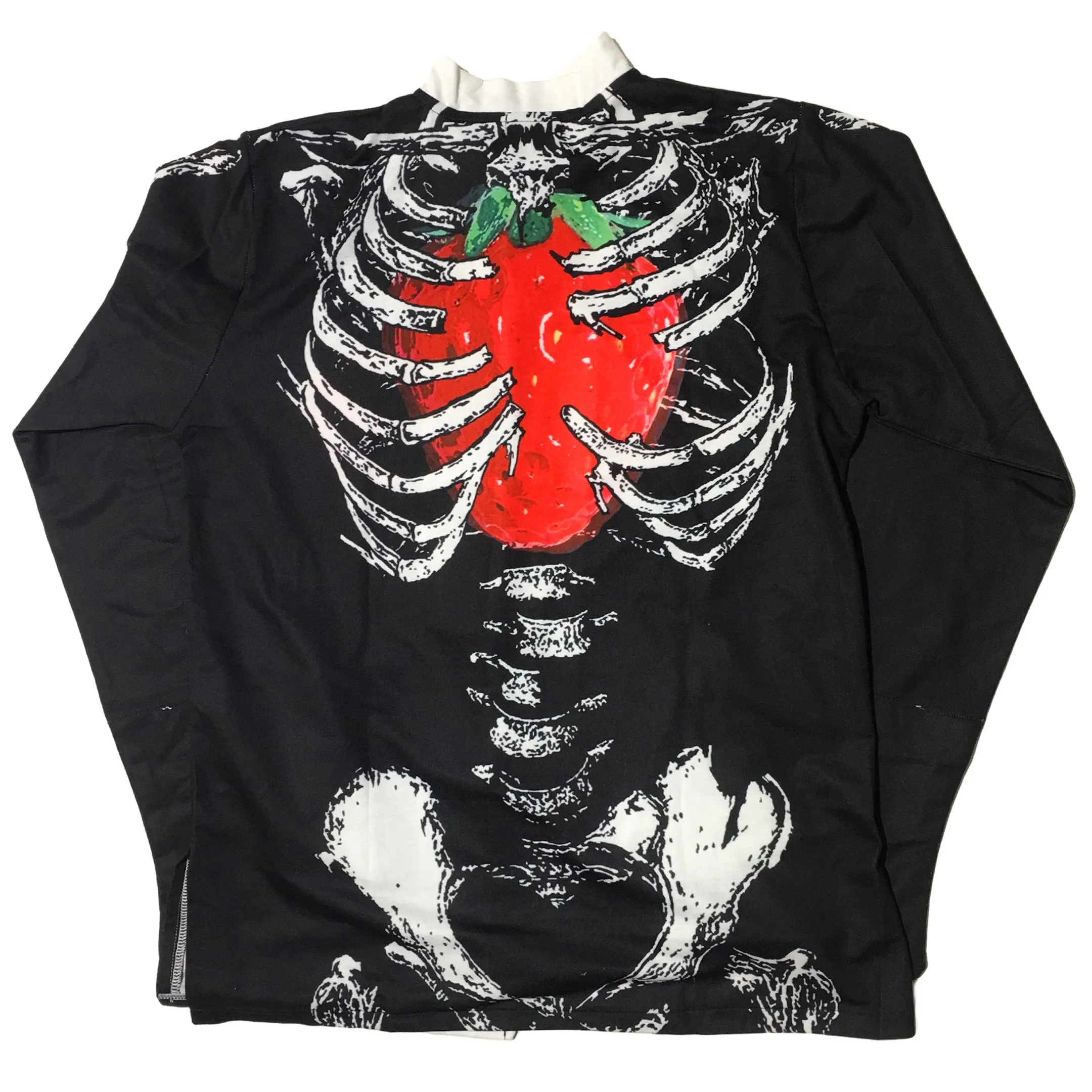 "Skeleton Strawberry" Mandarin Collar Shirt by ACDC RAG