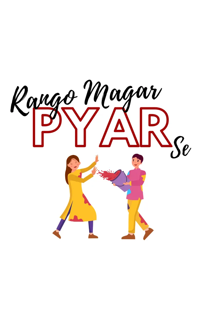 Rango Magar Pyar Se Holi T-shirt for men
