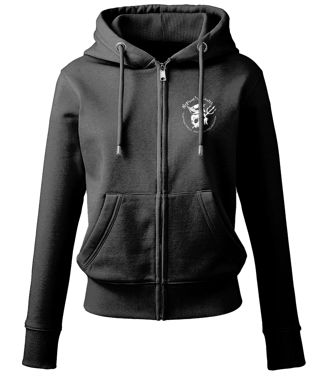 Retro 'Save The Whales' Women's Zip Hoodie