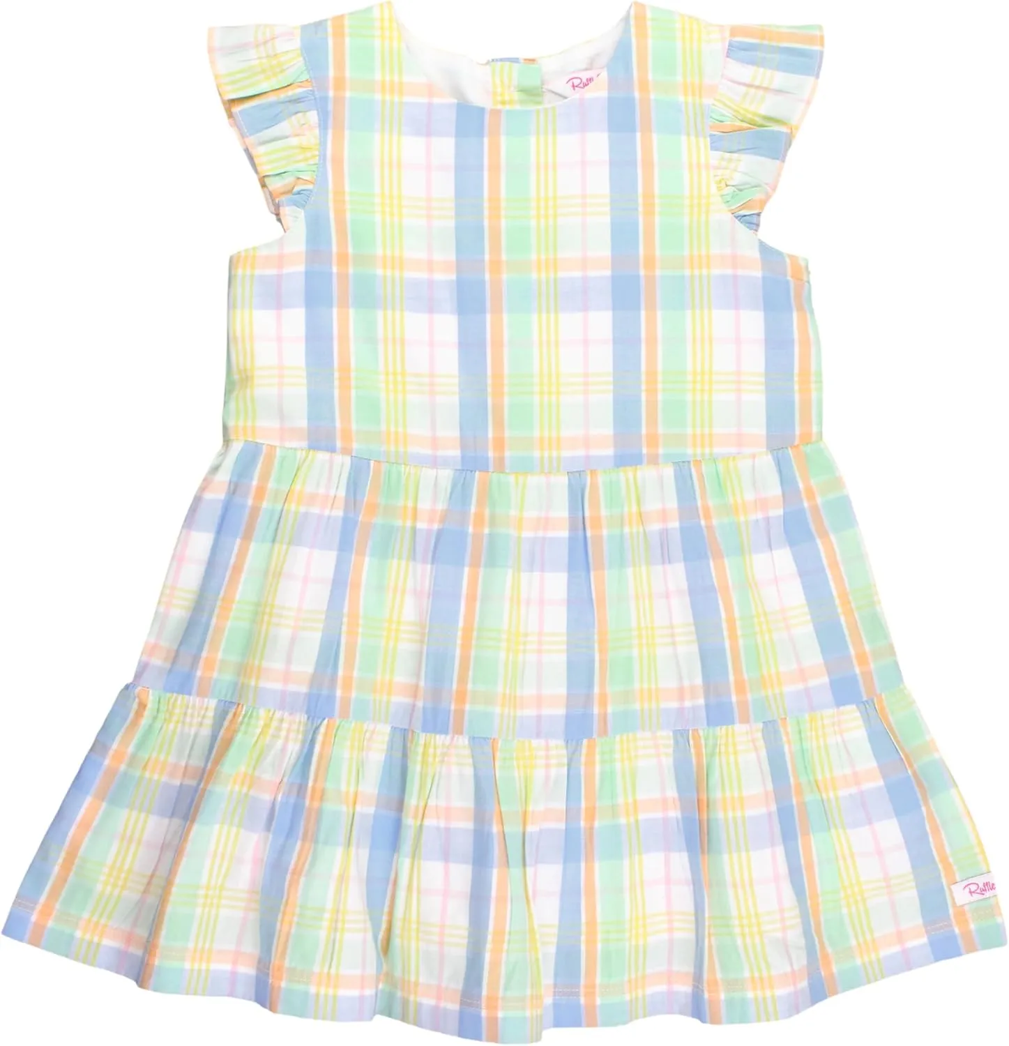 RuffleButts Baby/Toddler Girls Spring Summer Sleeveless Style Dress