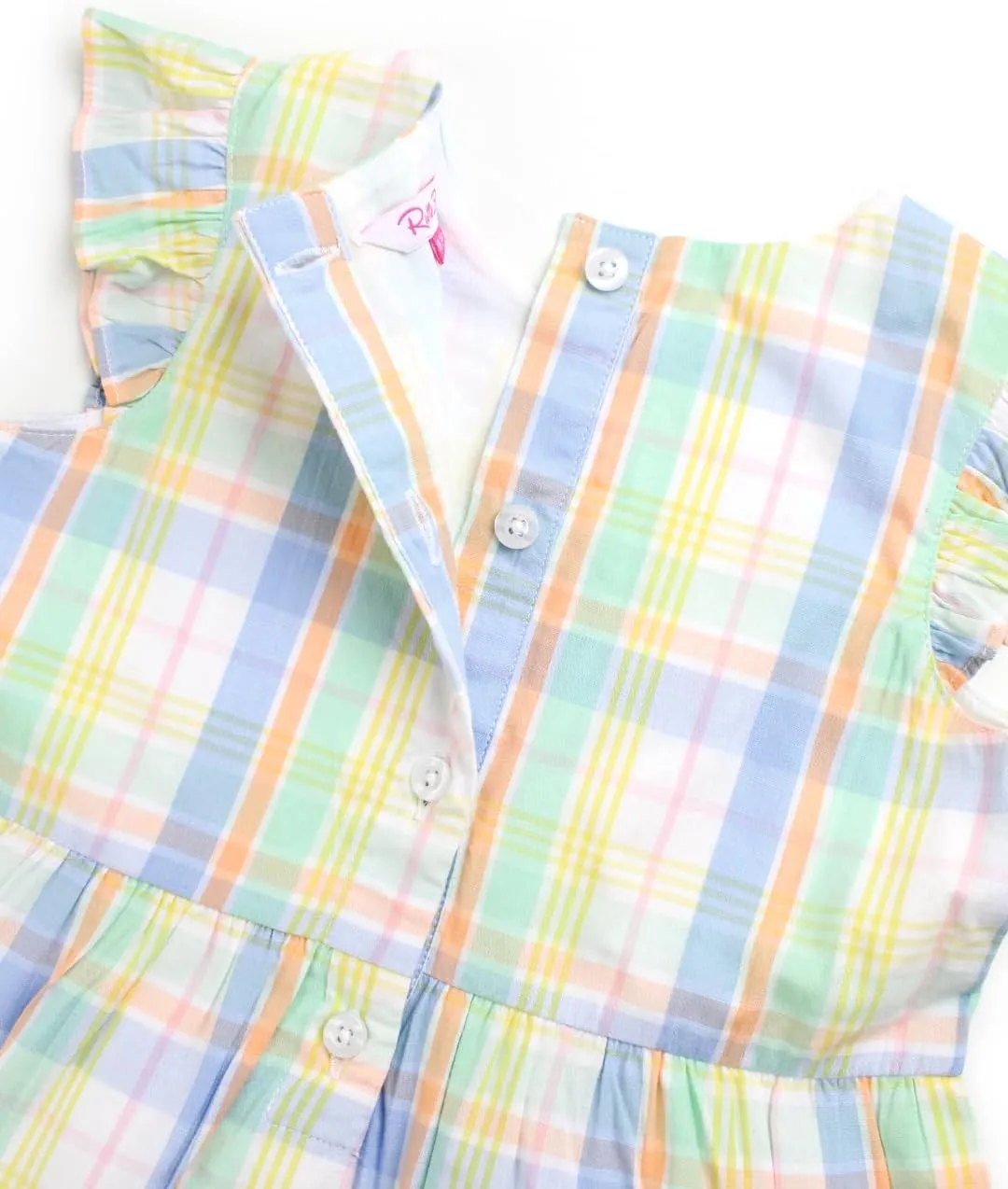 RuffleButts Baby/Toddler Girls Spring Summer Sleeveless Style Dress