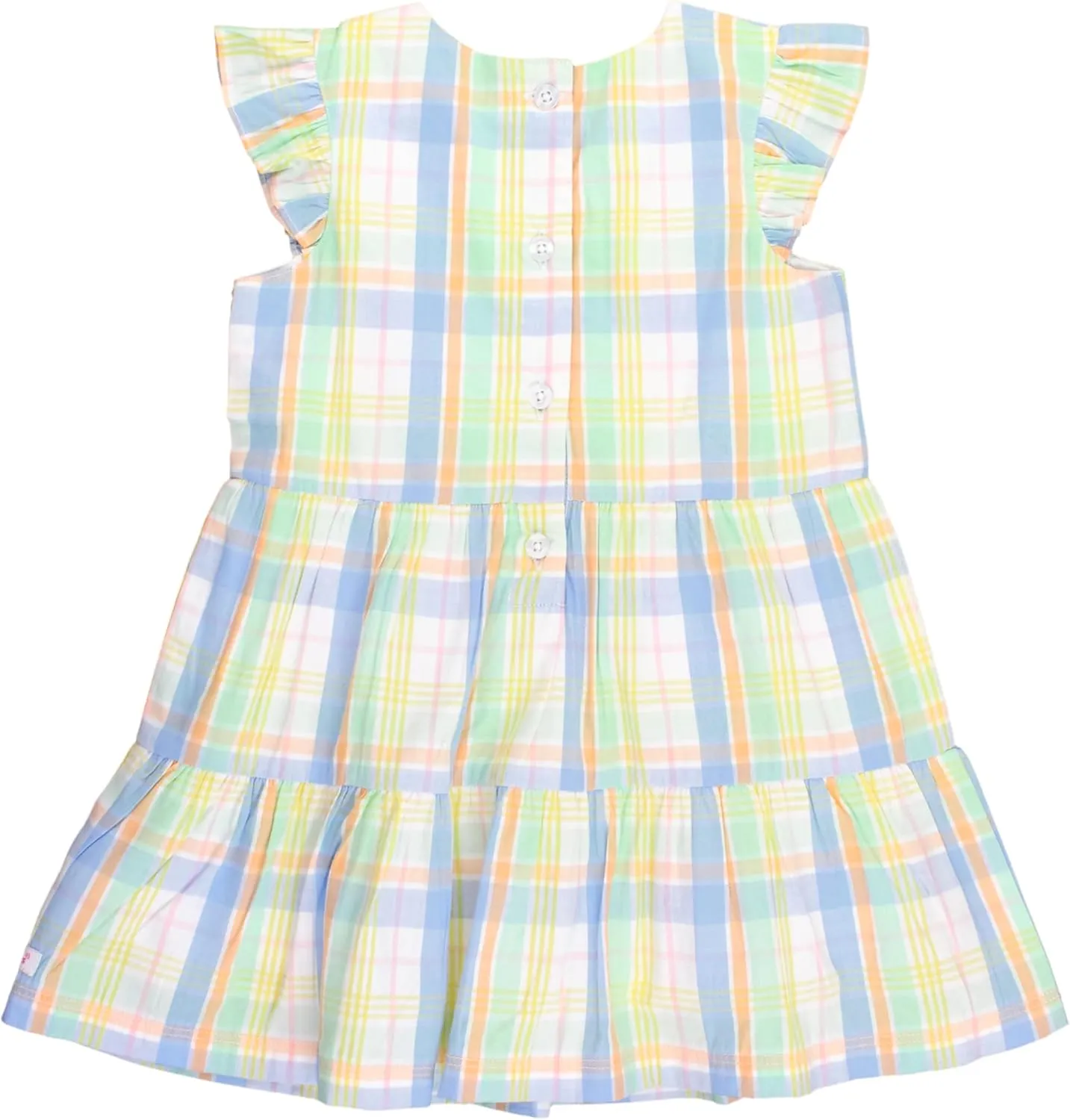 RuffleButts Baby/Toddler Girls Spring Summer Sleeveless Style Dress