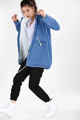 Sidiou Group Women Inner Wool Denim Jacket