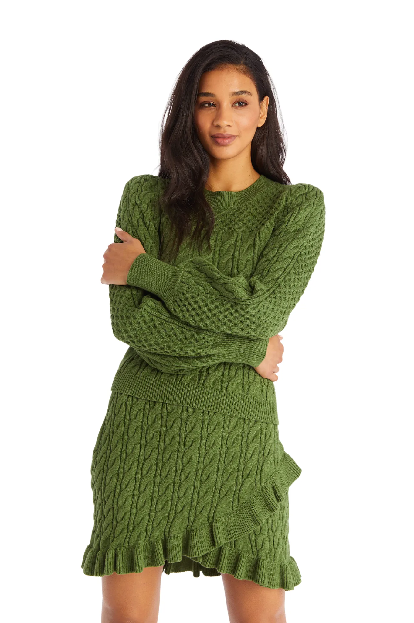 SLOANE MINI SKIRT - MARTINI OLIVE