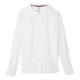 St. Mary's Catholic School - Girl's Plus Size Long Sleeve Peter Pan Blouse - No Logo