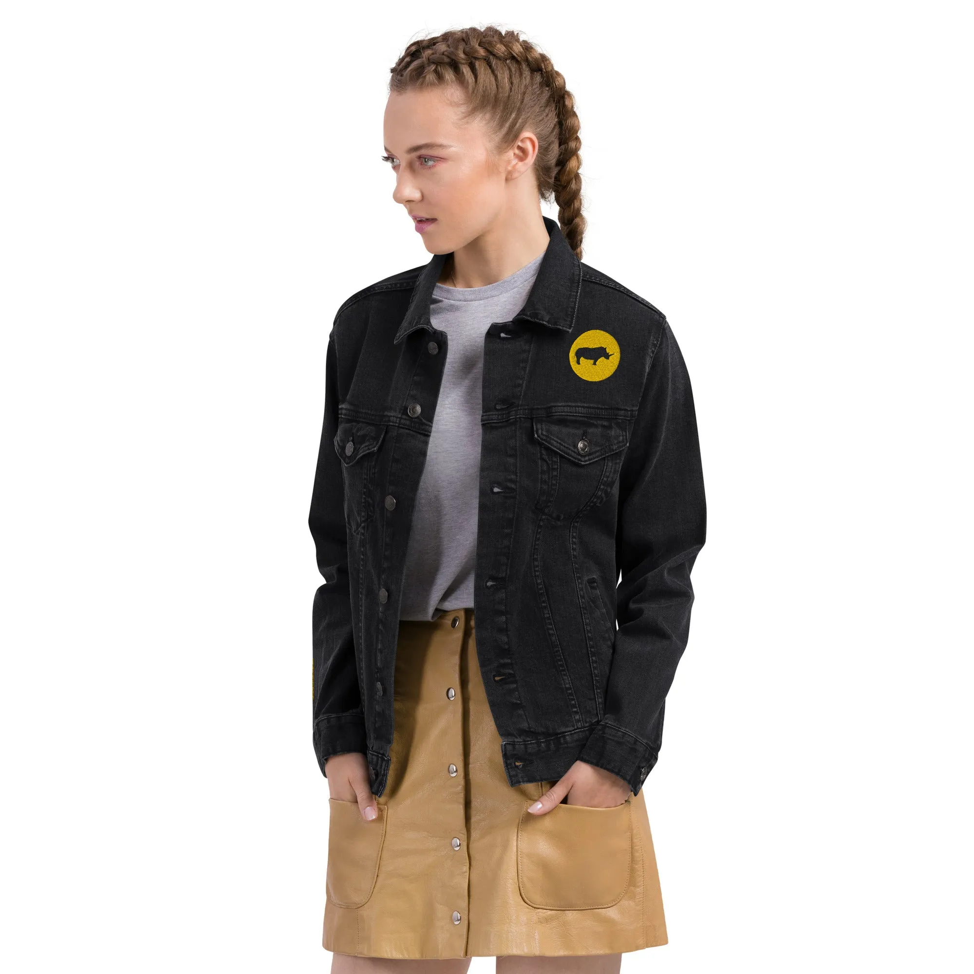 STAY FOCUSED Unisex Denim Jacket