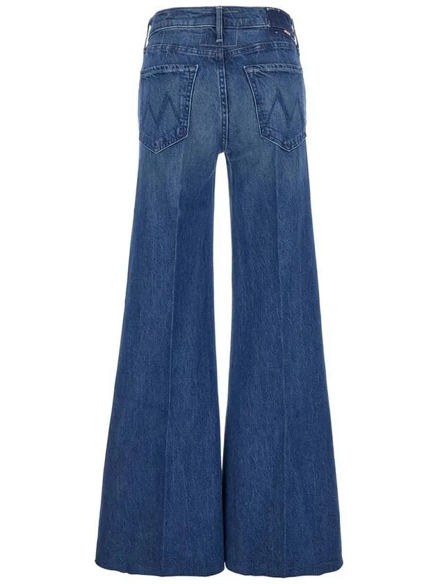 'The Twisted Sneak Fray' Blue Five-Pocket Jeans With Bleached Effect In Cotton Blend Woman