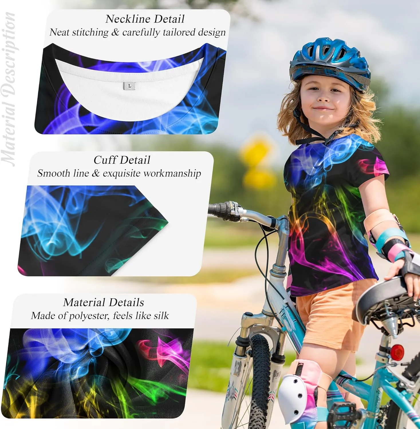 Tiannee Printed Boys T-Shirt, Kids' T-Shirt for Boys, Lightweight Tee for Kids