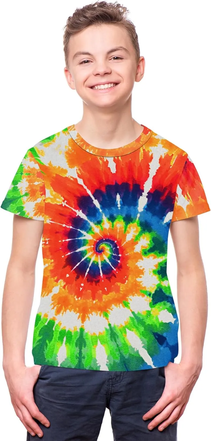Tiannee Printed Boys T-Shirt, Kids' T-Shirt for Boys, Lightweight Tee for Kids