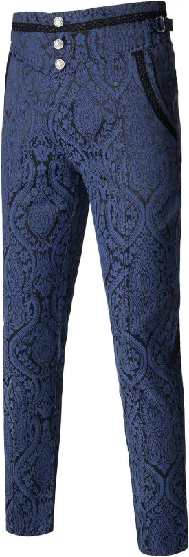 VATPAVE Mens Gothic Pants Cosplay Costume Trousers Steampunk Victorian Pants