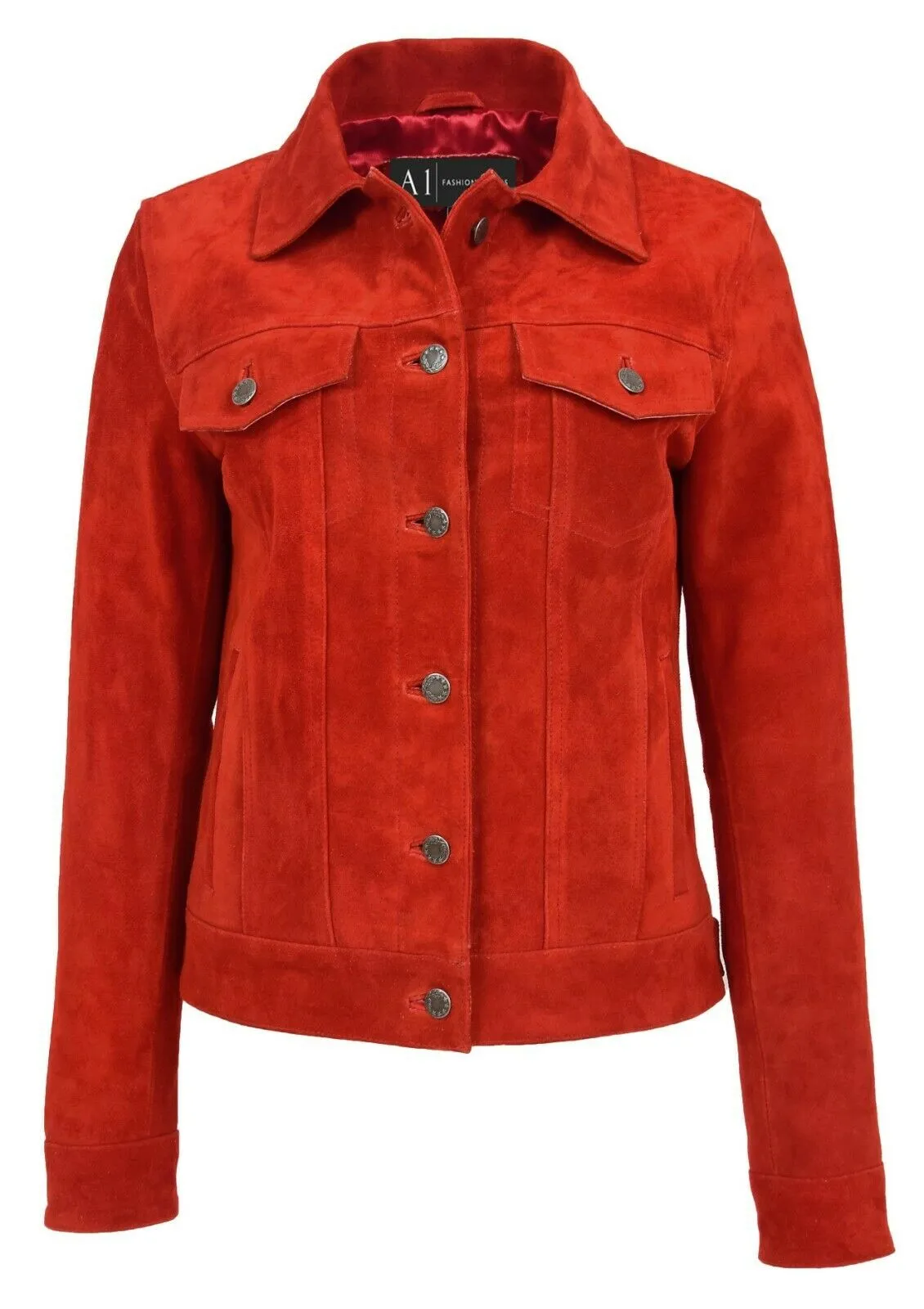 Womens Denim Biker Style Jacket